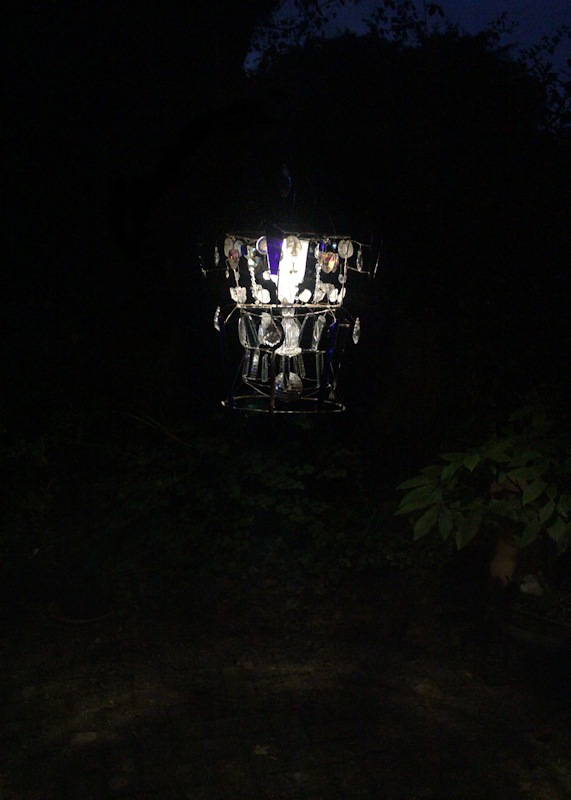 Crown Chandelier At Night